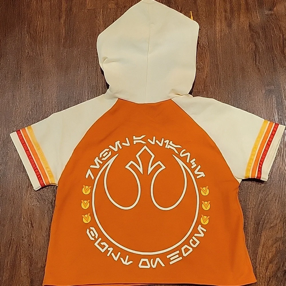 Star WarsRebel Alliance Cropped Short Sleeve Hoodie By Heroes And Villians - Picture 6 of 12